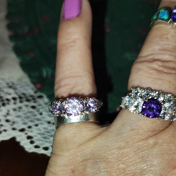 Sterling Silver Pink Sapphire Ring - Picture 6 of 6